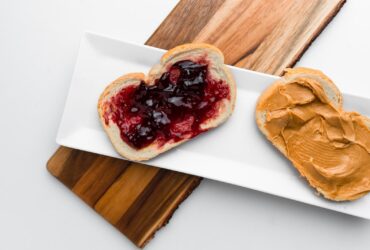 bread on white platter