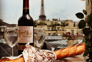 bread near wine