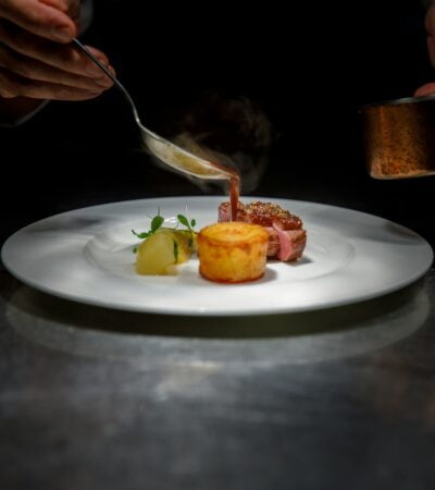 a plate of food